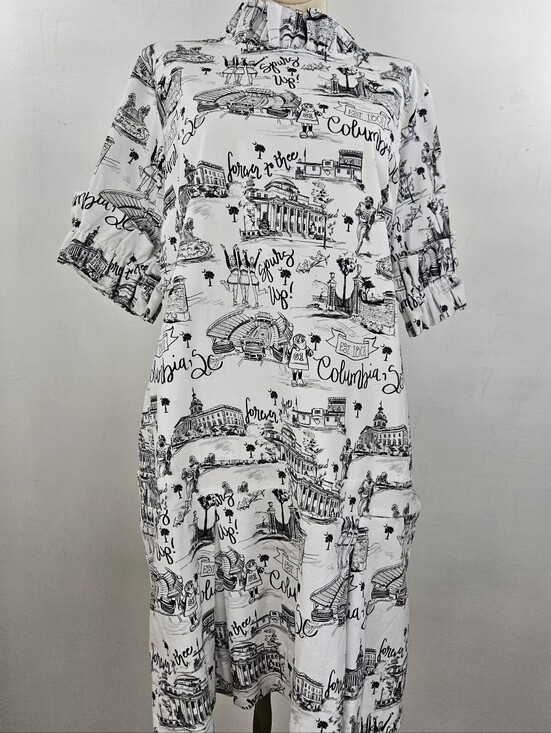 pittypat Dresses & Skirts - PittyPat Gamecock Black and White Dress size L